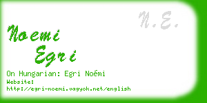noemi egri business card