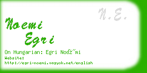 noemi egri business card